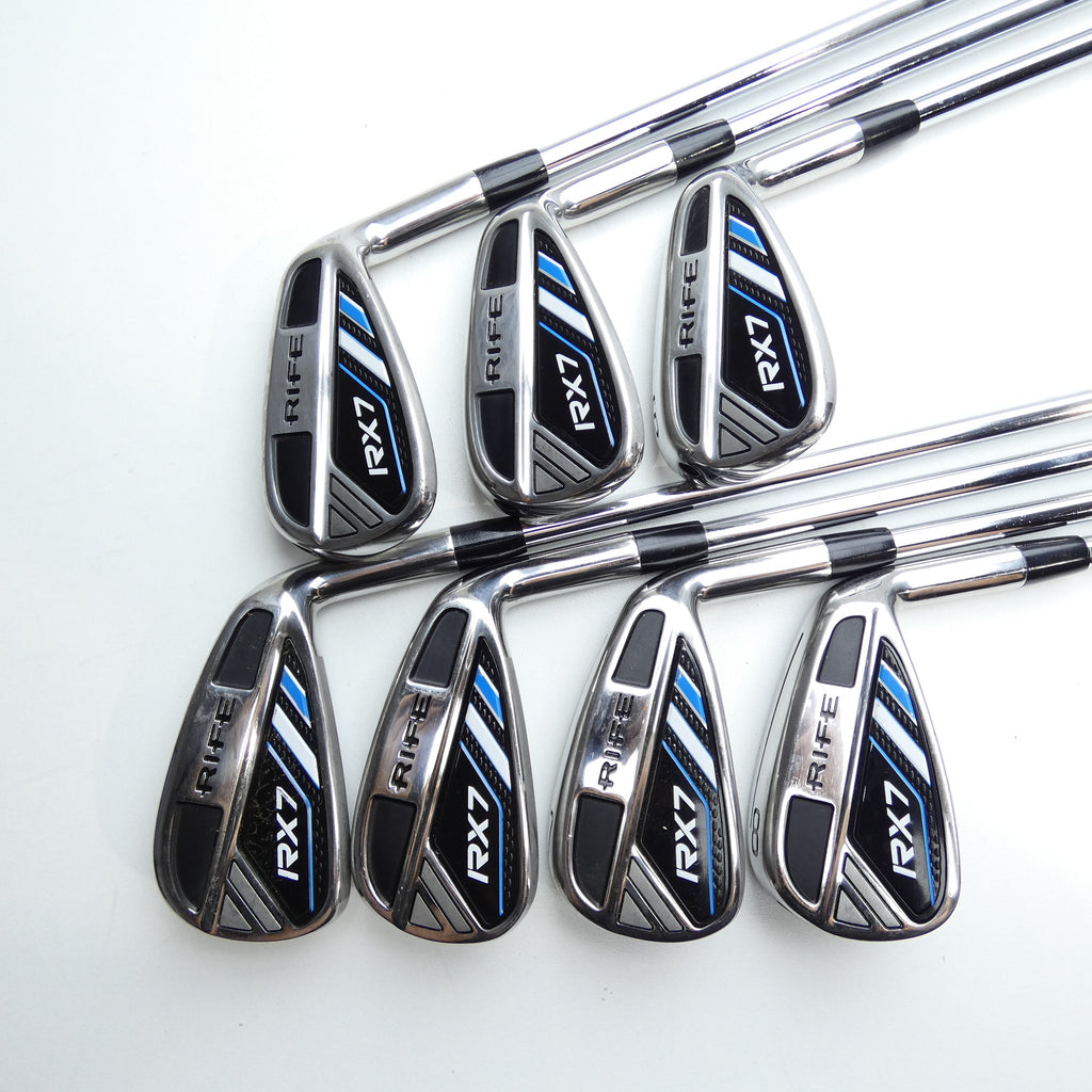 Used Rife RX7 Iron Set / 5 - SW / Regular Flex - Replay Golf 