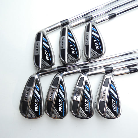 Used Rife RX7 Iron Set / 5 - SW / Regular Flex - Replay Golf 