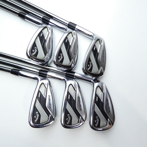 Used Callaway Mavrik Pro Iron Set / 6 - PW + AW / A Flex / Left-Handed - Replay Golf 