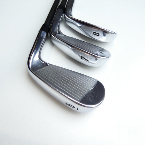 Used Callaway Mavrik Pro Iron Set / 6 - PW + AW / A Flex / Left-Handed - Replay Golf 