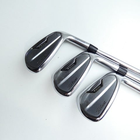 Used Titleist T200 2021 Iron Set / 5 - PW + 48° / Stiff Flex