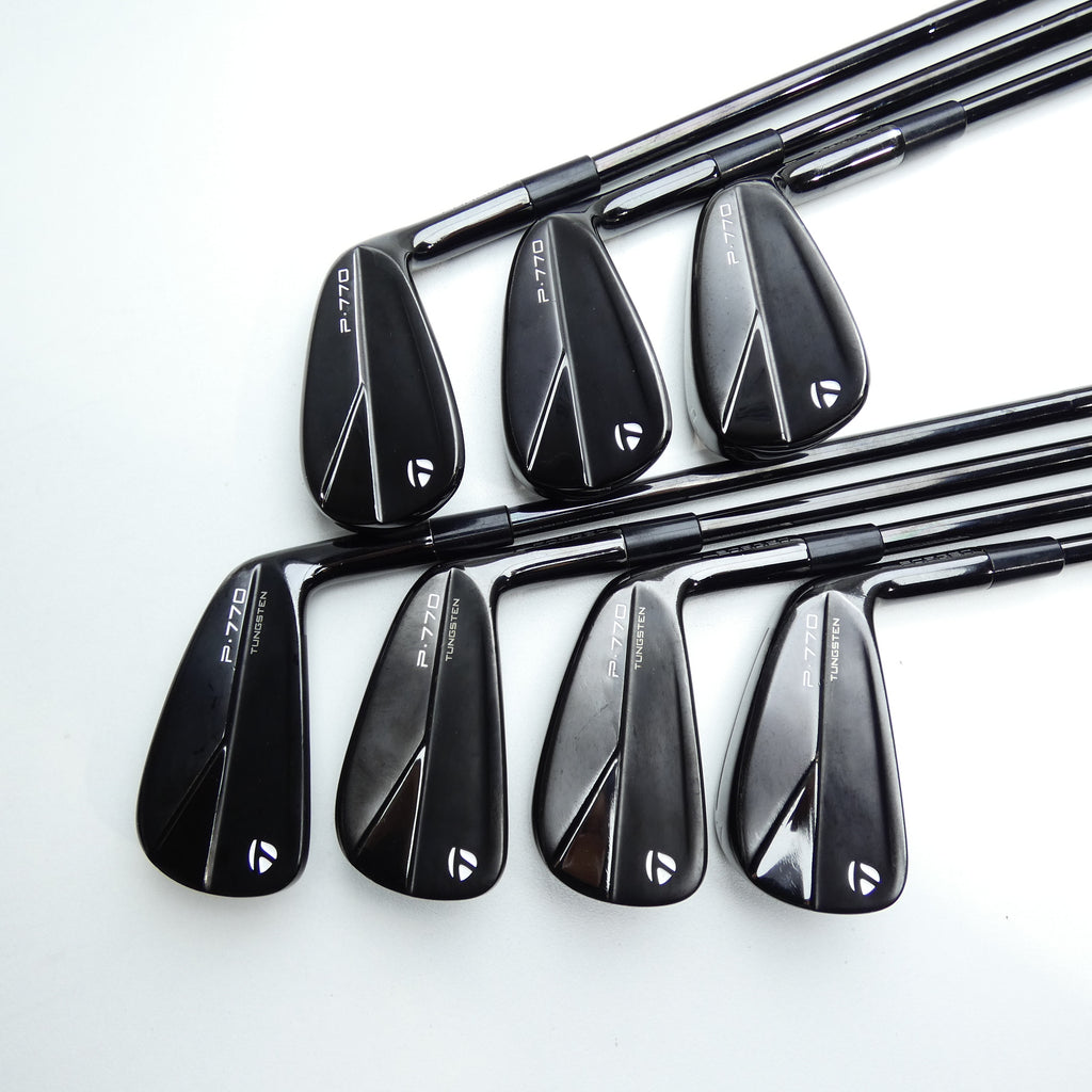 Used TaylorMade P770 2023 Black Iron Set / 4 - PW / Stiff Flex