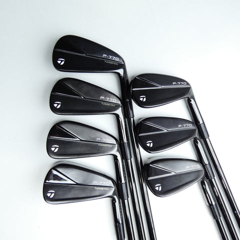 Used TaylorMade P770 2023 Black Iron Set / 4 - PW / Stiff Flex