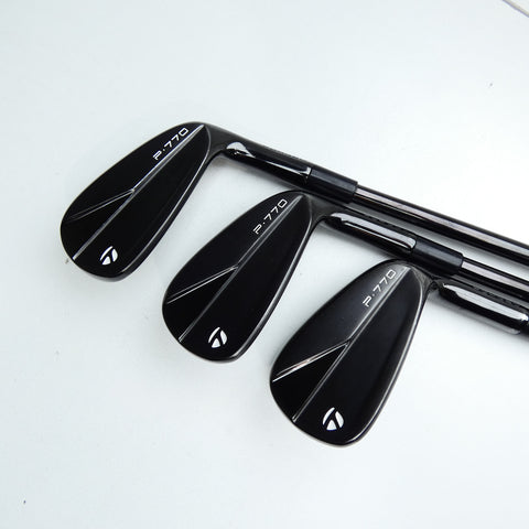 Used TaylorMade P770 2023 Black Iron Set / 4 - PW / Stiff Flex