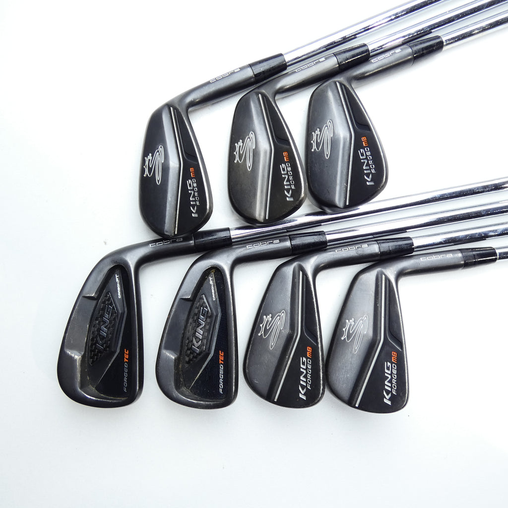 Used Cobra King Forged Tec Black Iron Set / 4 - PW / Stiff Flex