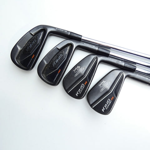 Used Cobra King Forged Tec Black Iron Set / 4 - PW / Stiff Flex