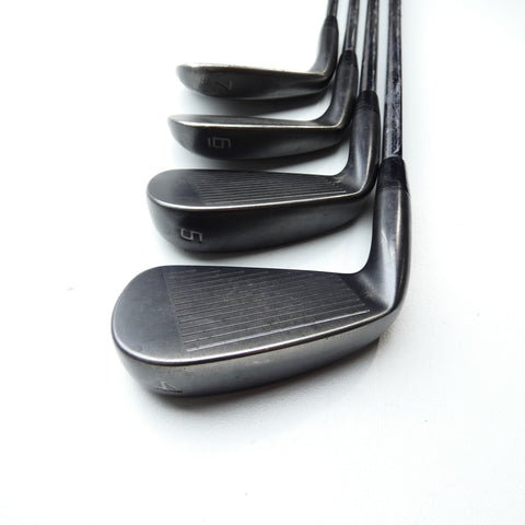 Used Cobra King Forged Tec Black Iron Set / 4 - PW / Stiff Flex