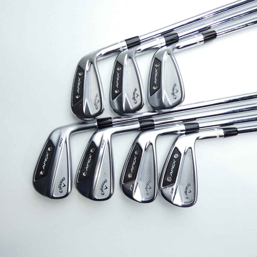 Used Callaway Apex CB and Apex Pro 24 Combo Iron Set / 4 - PW / Stiff Flex