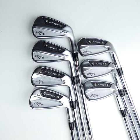 Used Callaway Apex CB and Apex Pro 24 Combo Iron Set / 4 - PW / Stiff Flex