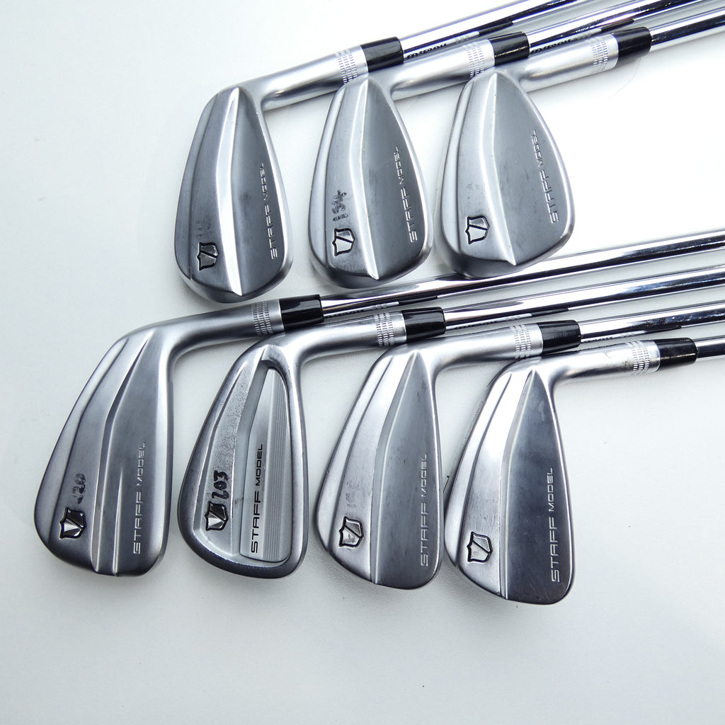 Used Wilson Staff Model XB CB & MB Combo Iron Set / 4 - PW / Stiff Flex