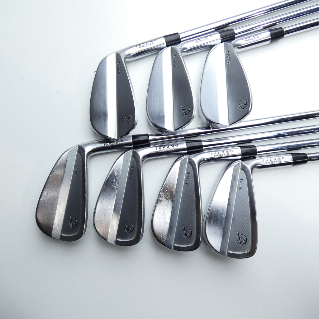 Used Takomo 301 CB & 301 MB Combo Set Iron Set / 4 - PW / Stiff Flex