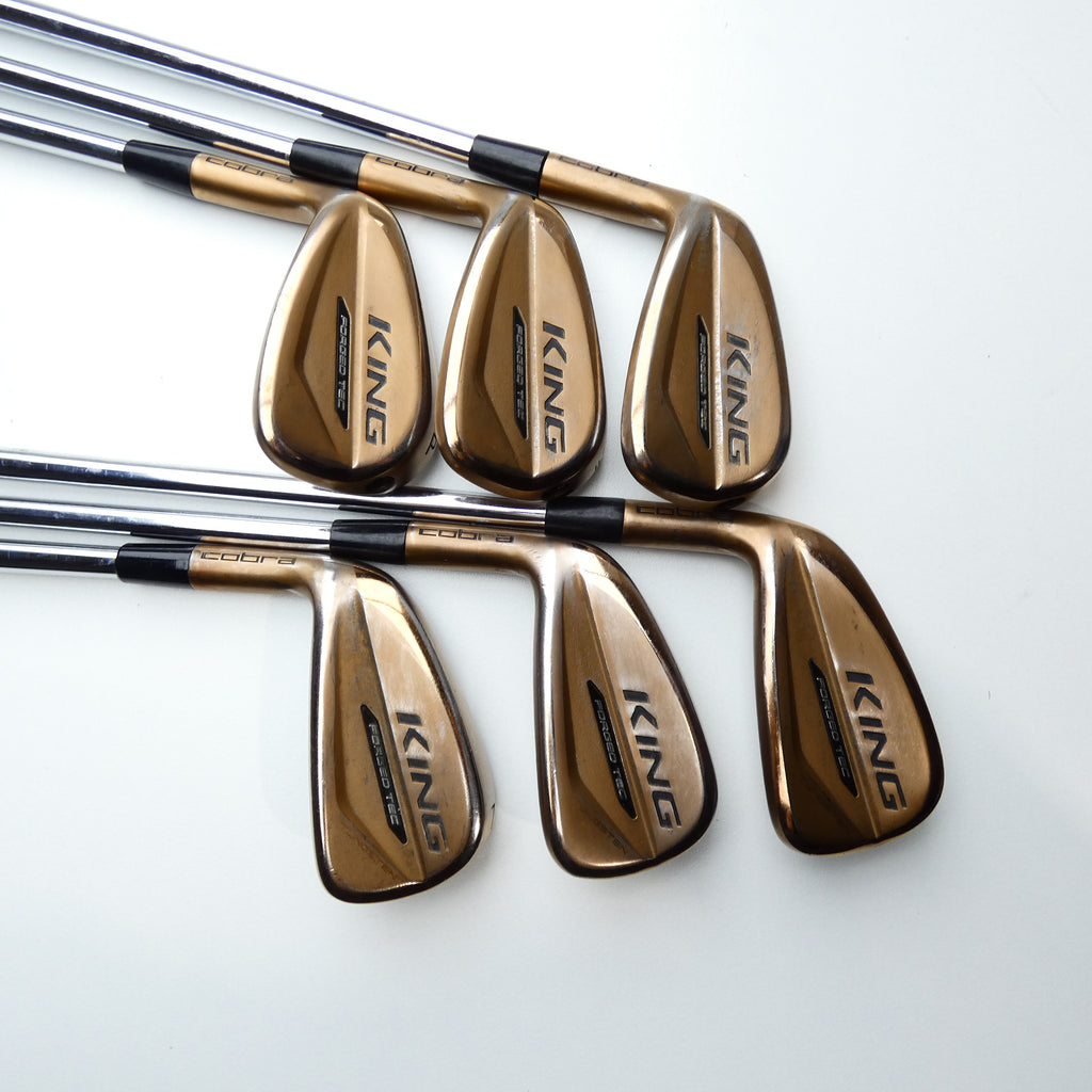 Used Cobra King Forged Tec Copper Iron Set / 5 - PW / Stiff Flex / Left-Handed