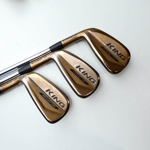 Used Cobra King Forged Tec Copper Iron Set / 5 - PW / Stiff Flex / Left-Handed