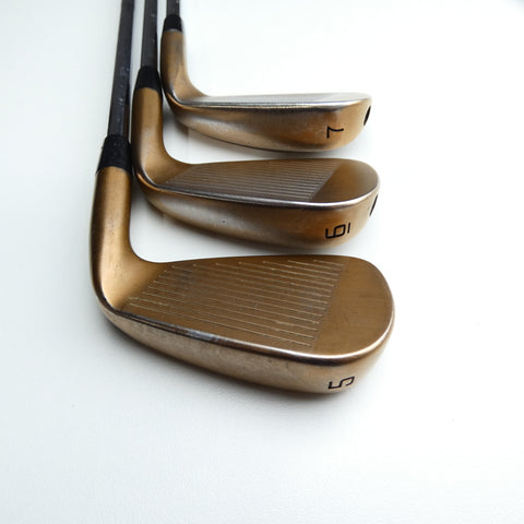 Used Cobra King Forged Tec Copper Iron Set / 5 - PW / Stiff Flex / Left-Handed