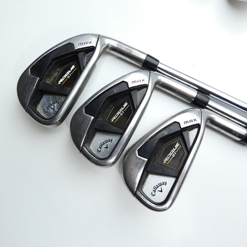Used Callaway Rogue ST MAX Iron Set / 5 - PW / Regular Flex