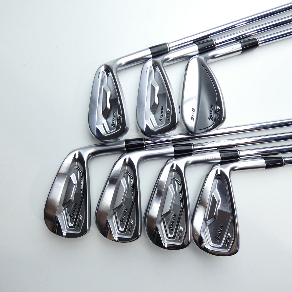Used Srixon ZX5 MKII & ZX7 MKII Combo Set Iron Set / 5 - PW + AW / Regular Flex