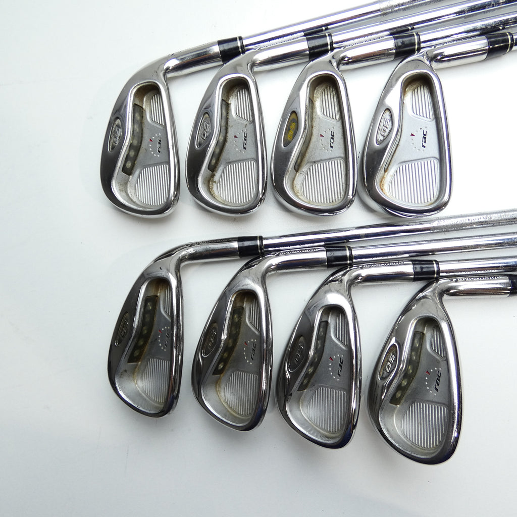 Used TaylorMade RAC OS Iron Set / 3 - 9 IRON / Regular Flex