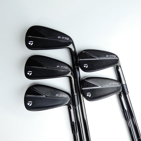 Used TaylorMade P770 2023 Black Iron Set / 6 - PW / Stiff Flex