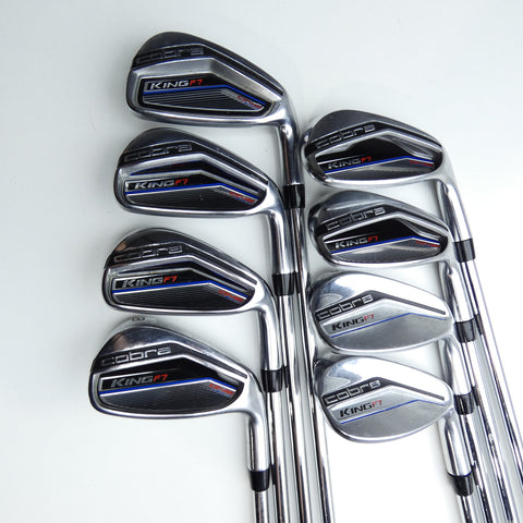 Used Cobra King F7 One Length Iron Set / 5 - SW + GW / Regular Flex
