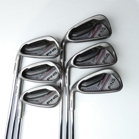Used Ping Karsten 2014 Iron Set / 6 - SW / Regular Flex / Left-Handed