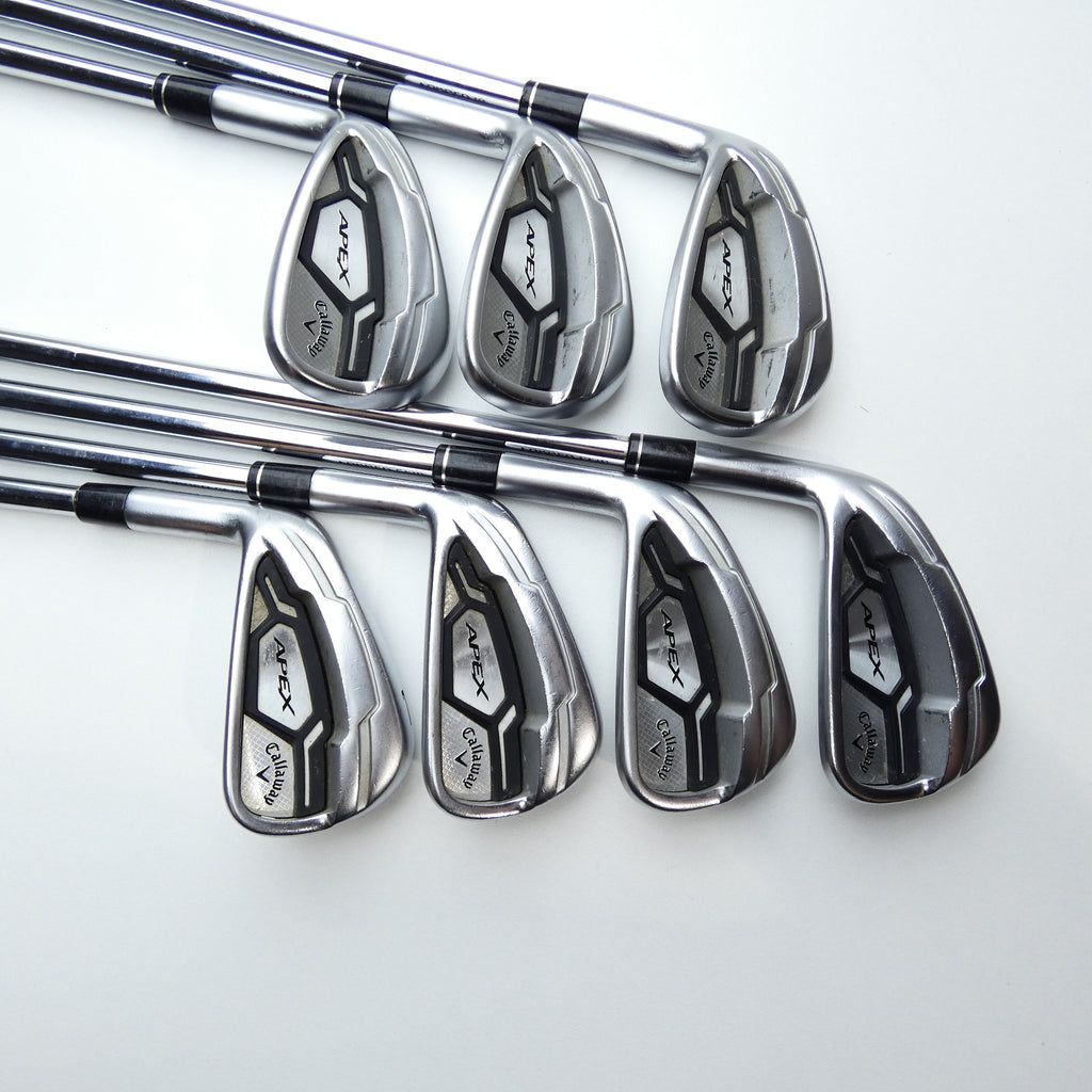 Used Callaway Apex CF16 Iron Set / 4 - PW / Stiff Flex / Left-Handed