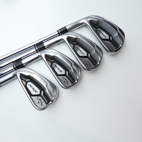Used Callaway Apex CF16 Iron Set / 4 - PW / Stiff Flex / Left-Handed