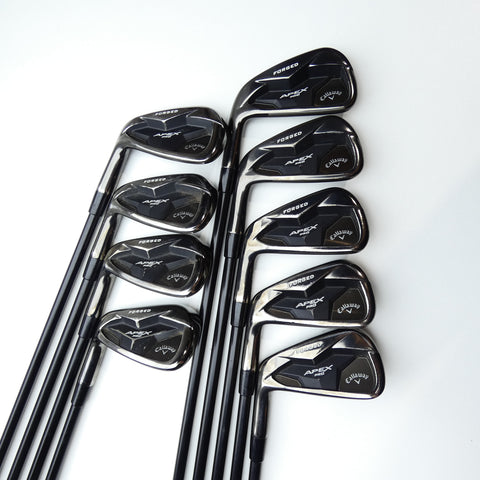 Used Callaway Apex Pro Smoke 19 Iron Set / 3 - PW + AW / Regular Flex / Left-Ha
