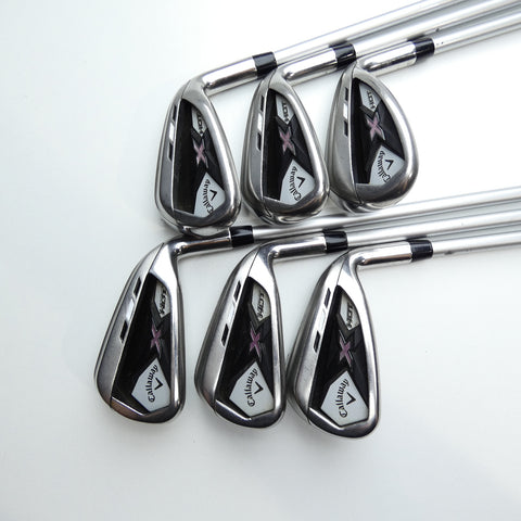 Used Callaway X Hot 2013 Iron Set / 6 - SW / Ladies Flex
