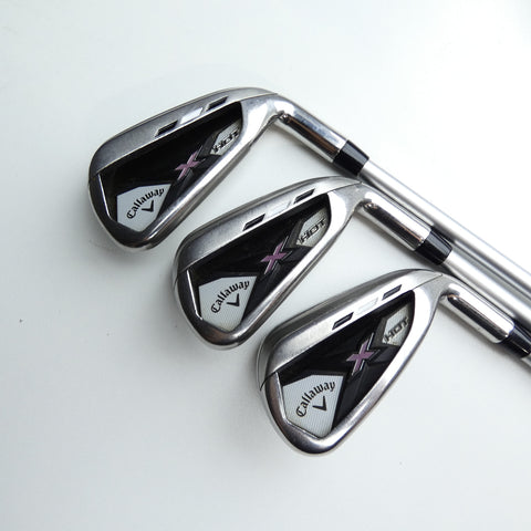 Used Callaway X Hot 2013 Iron Set / 6 - SW / Ladies Flex