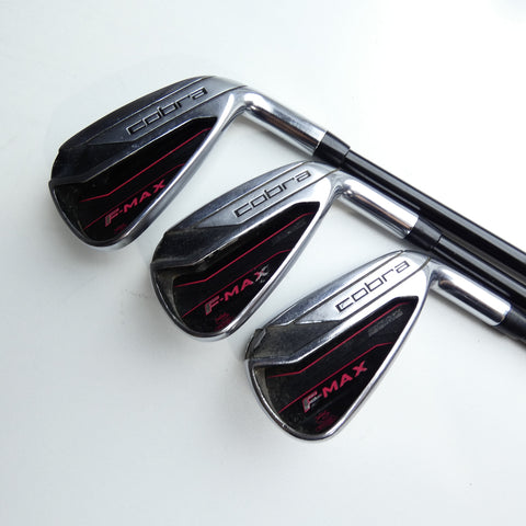 Used Cobra F-Max Womens Iron Set / 6 - PW / Ladies Flex