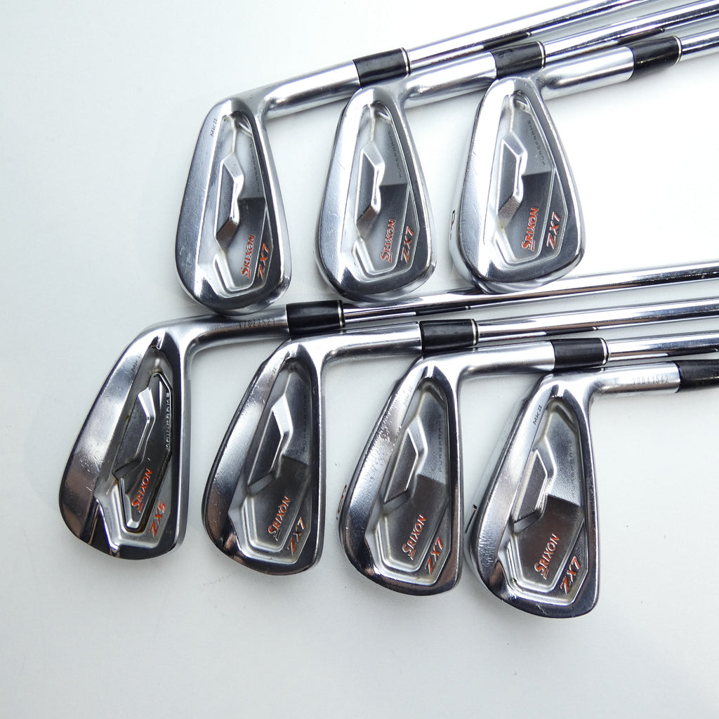 Used Srixon ZX5 MKII & ZX7 MKII Combo Set Iron Set / 4 - PW / Stiff Flex