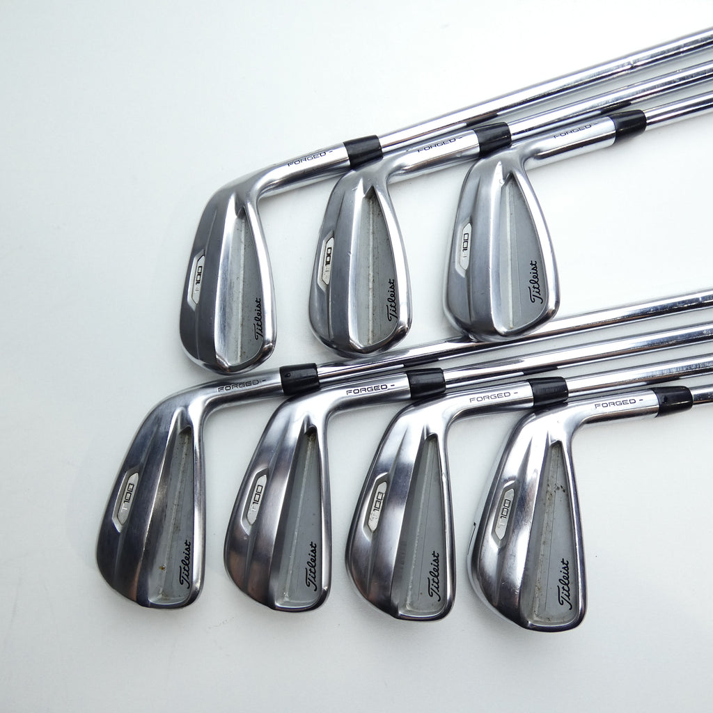 Used Titleist T100 2021 Iron Set / 4 - PW / Stiff Flex