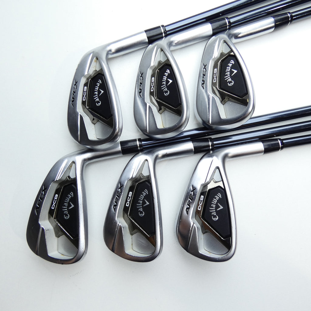Used Callaway Apex DCB 21 Iron Set / 6 - PW + AW / Senior Flex