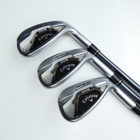 Used Callaway Apex DCB 21 Iron Set / 6 - PW + AW / Senior Flex