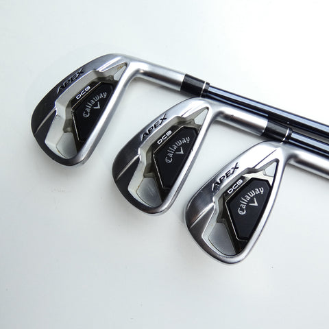 Used Callaway Apex DCB 21 Iron Set / 6 - PW + AW / Senior Flex