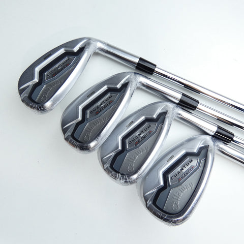 NEW Callaway Quantum Max OS Iron Set / 5 - PW + GW + AW / Regular Flex