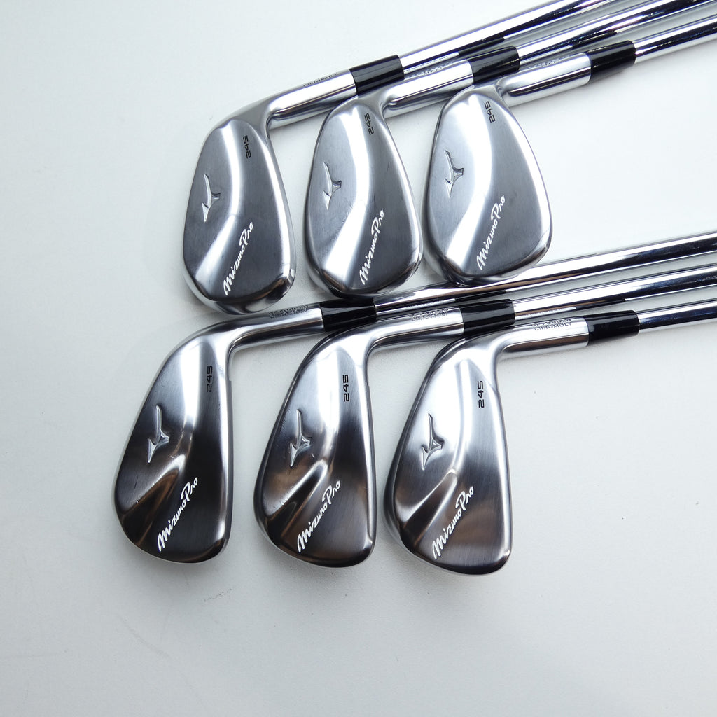 Used Mizuno Pro 245 Iron Set / 5 - PW / Stiff Flex