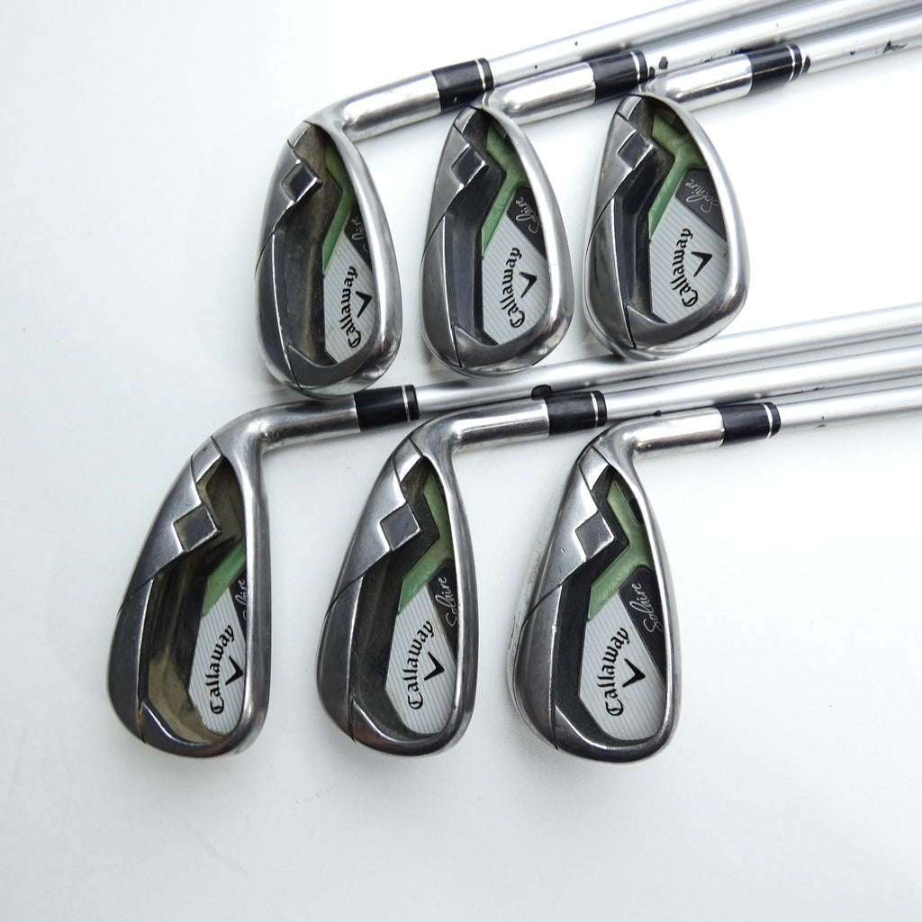 Used Callaway Solaire Iron Set / 7 - SW + AW / Ladies Flex