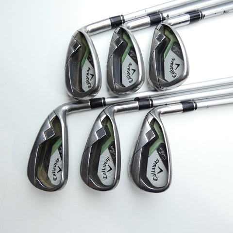 Used Callaway Solaire Iron Set / 7 - SW + AW / Ladies Flex