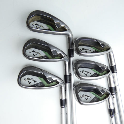 Used Callaway Solaire Iron Set / 7 - SW + AW / Ladies Flex