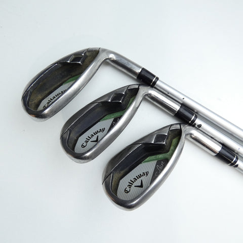 Used Callaway Solaire Iron Set / 7 - SW + AW / Ladies Flex