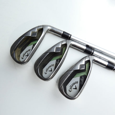 Used Callaway Solaire Iron Set / 7 - SW + AW / Ladies Flex