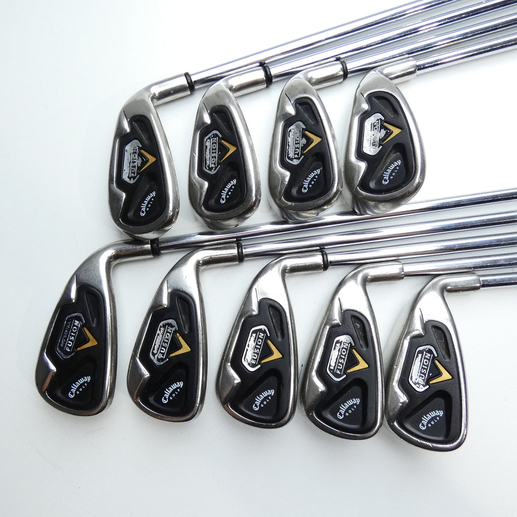 Used Callaway Fusion Iron Set / 4 - SW + AW / Uniflex