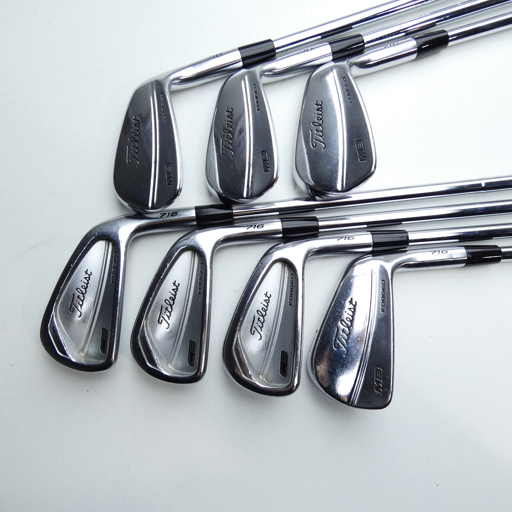 Used Titleist CB 716 & MB 716 Combo Set Iron Set / 4 - PW / Stiff Flex