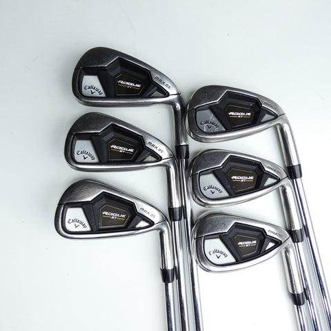 Used Callaway Rogue ST MAX OS Iron Set / 5 - PW / Regular Flex