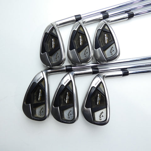 Used Callaway Rogue ST MAX Iron Set / 6 - PW + AW / Regular Flex