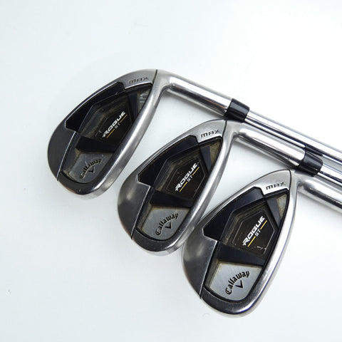 Used Callaway Rogue ST MAX Iron Set / 6 - PW + AW / Regular Flex
