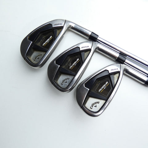 Used Callaway Rogue ST MAX Iron Set / 6 - PW + AW / Regular Flex