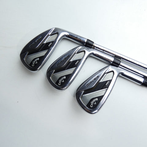 Used Callaway Mavrik Pro Iron Set / 6 - PW / Stiff Flex