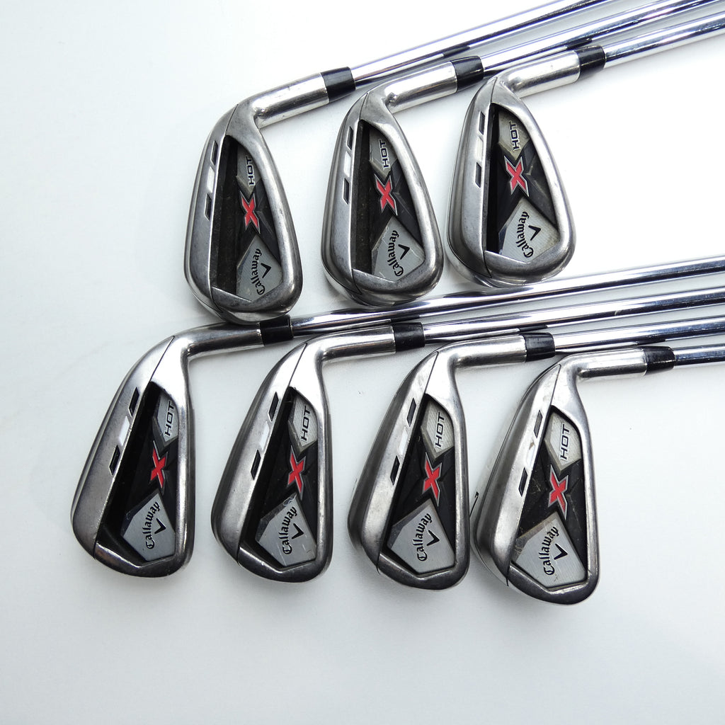 Used Callaway X Hot Iron Set / 4 - PW / Regular Flex